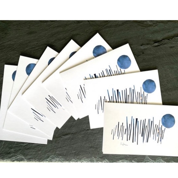 🦄 “Blue Moon” 4x6 original art print and blank greeting card - Picture 2 of 6